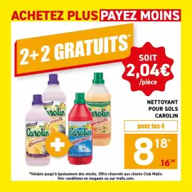 Catalogue Trafic semaine 36 page 3: Carolin - nettoyant pour sols €8,18