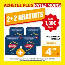 Catalogue Trafic semaine 36 page 8: Barilla - maccheroni €4,00