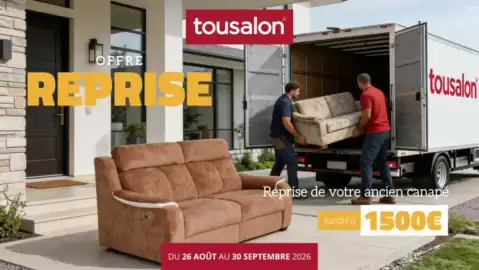 Catalogue Tousalon page 1: Remise de votre ancien remise de votre ancien €1.500,00