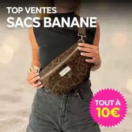 Catalogue Bleu Cerise page 1: Top ventes sacs banane €10,00
