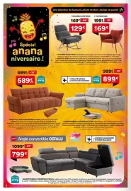 Catalogue BUT page 2: CEFALU Angle convertible €799,00, MEKO ROCKING CHAIR €129,00