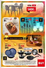 Catalogue BUT page 7: FINLANDEK Verres €2,99, PLANCHE À DÉCOUPER POINTV €8,99