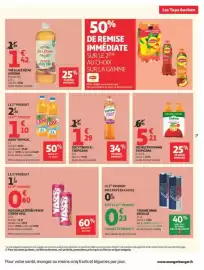 Catalogue Auchan Supermarché page 17: Tropicana Juicy Tropical €1,29, Oasis Tropical €1,10