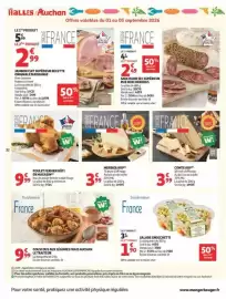 Catalogue Auchan Supermarché page 32: Morbier AOP €3,99, COMTE AOP €3,99