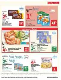 Catalogue Auchan Supermarché page 5: AUCHAN Queue de crevettes "Cocktail" €4,42, Auchan Bâtonnets glacés Chocolat blanc €1,81