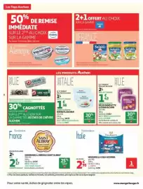 Catalogue Auchan Supermarché page 6: Casa Azzurra Mozzarella €2,95, Auchan Burrata €1,36