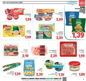 Volantino Eté Pagina 11: Galbani Mortadellina €2,29, Gnocchi Rana classici con patate €2,39