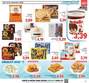 Volantino Eté Pagina 13: Algida Cornetto Max €3,39, Carte d'or gelateria €4,19