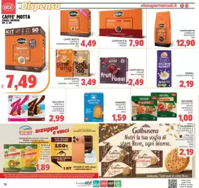 Volantino Eté Pagina 16: Caffè Motta Cialde Cremoso €7,49, Caffè Motta Intenso €7,90