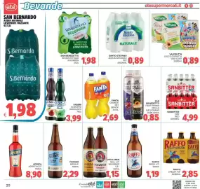 Volantino Eté Pagina 20: Paulaner Weissbier €1,15, Fischer birra €2,29