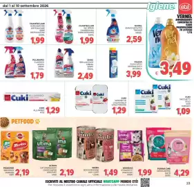Volantino Eté Pagina 23: Chanteclair sgrassatore anticacare universale €1,99, Pulirapid aceto spray €1,79