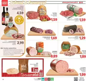 Volantino Eté Pagina 8: Senfter cotto Praga Regale €1,09, Citterio Salame Milano Castello €1,59