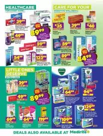 MediRite catalogue Page 3: AlkaFizz Antacid Effervescent €84,99, Calpol Paediatric Syrup €64,99
