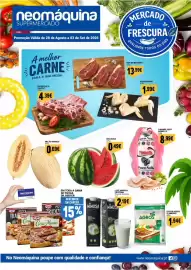Folheto Neomáquina semana 35 Página 1: Melancia €0,49, Leite proteína mimosa €2,19