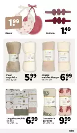 Catalogue Wibra page 7: B.BABY Housse matelas à langer €6,99, B-BABY Plaid en polaire €5,99