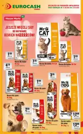 Eurocash gazetka Strona 25: Karma sucha dla psów: Mr Dog €12,99, Karma dla kotów: Mr Cat €1,99