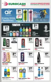 Eurocash gazetka Strona 8: Napój energetyczny: Black €4,65, Napój: Dzik Vitamin Boost €3,49