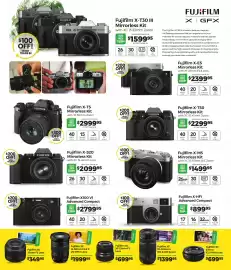 Teds Cameras catalogue Page 11: Fujifilm XF 70-300mm OIS R WR Zoom €1.399,95, Fujifilm XC XF 23mm F2 Lens €699,95