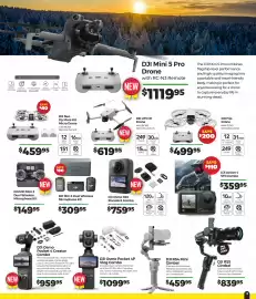 Teds Cameras catalogue Page 19: DJI MIC 2 Dual Wireless Microphone Kit €309,95, DJI Action 4 STD Combo €359,95