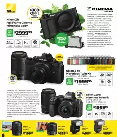 Teds Cameras catalogue Page 6: Nikkor Z 16-50mm F2.8 VR Zoom €1.199,95, Nikkor Z DX 35mm F1.7 Micro Lens €699,95