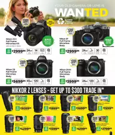 Teds Cameras catalogue Page 7: Nikkor Z 24-120mm VR Zoom €1.599,95, Nikkor Z 100-400mm F4.5-5.6 VR S Zoom €4.199,95
