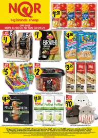 NQR catalogue week 36 Page 1: Smith's Double Crunch Spicy Pickle €1,00, Red Rock Deli Deli Style Sicilian Red Pesto Dip €2,00