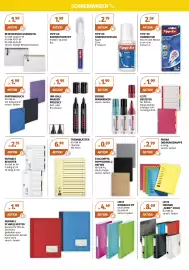 Müller Flugblatt Seite 13: Uni-Ball Marker Prockey €1,99, Exacompta Pappschnellhefter €0,69