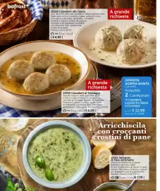 Volantino Bofrost Pagina 4: Vellutata di Fave ed Erbette €7,29, Canederli ai Formaggi €6,99