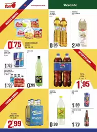 Volantino Conté Supermercati Pagina 10: San Benedetto Bitter Rosso €1,99, Red Bull Energy Drink Classica/Zero €1,69