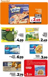 Volantino Ipercoop Radenza Pagina 26: Filetti di Merluzzo Findus €6,99, Pisellini Primavera Findus €4,99