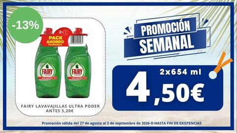 Folleto Cash Jesuman Página 2: Fairy - lavavajillas ultra poder €4,50