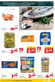 Folleto Alimerka semana 36 Página 3: Arteiñaki gildas de anchoa €2,99, Pescanova langostinos con ajo y perejil €4,50