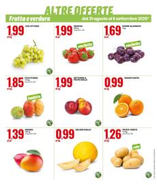 Volantino Eurospin settimana 36 Pagina 2: SUSINE ALLUNGATE €1,69, Fragole €1,99