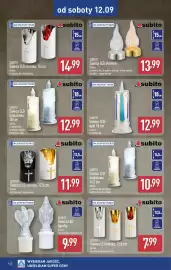 ALDI gazetka Strona 14: Świeca LED figurka Subito €9,99, Świeca LED brokatowa Subito 18 cm €12,99