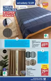 ALDI gazetka Strona 9: Kołdra i narzuta 2 w 1 Novitesse €69,99, Zasłony zaciemniające Home Creation 2-pak €59,98