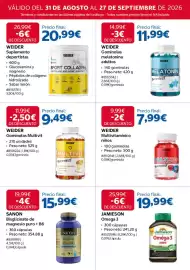 Catálogo Costco Página 11: Sanon bisglicinato de magnesio puro + b6 €15,99, Jamieson omega 3 €19,99