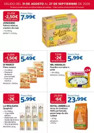 Catálogo Costco Página 14: Mr. Noodles Noodles con sabor a pollo €5,99, Di Marco pinsa romana €5,49