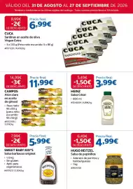 Catálogo Costco Página 15: Hugo Reitzel salsa de pepinillos €4,99, Campos atún claro en aceite de girasol €11,99