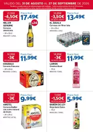 Catálogo Costco Página 19: Goudale cerveza francesa €11,99, Amstel cerveza radler con zumo natural de limón €9,99
