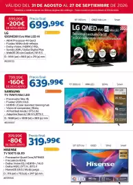 Catálogo Costco Página 2: Hisense tv 50e7s qled €319,99, Samsung tv 75m73 mini led €639,99