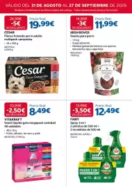 Catálogo Costco Página 20: Fairy spray 3 en 1 €12,49, Irish Rover snacks para perro €11,99