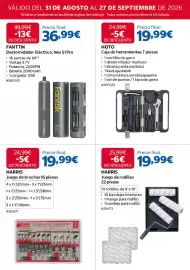 Catálogo Costco Página 6: HOTO caja de herramientas 7 piezas €19,99, Harris juego de rodillos €19,99