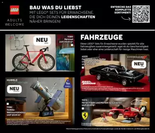 Lego Flugblatt Seite 146: ROAD BIKE €119,99, LEGO Hubble-Weltraumteleskop €129,99