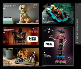 Lego Flugblatt Seite 161: La Catrina €119,99, LEGO Golden Retriever Welpe €139,99