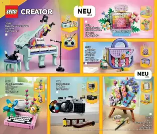 Lego Flugblatt Seite 24: Flower Spark Parfümflasche mit Blumendeko €29,99, LEGO Schreibmaschine mit Blumen €29,99