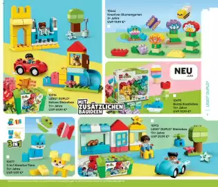Lego Flugblatt Seite 7: Kreativer Blumengarten €19,99, LEGO duplo Bunte Kreativbox €19,99
