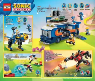 Lego Flugblatt Seite 84: LEGO Sonics Showdown am Lagerfeuer €19,99, Knuckles vs. Dr. Eggmans Egg Crusher Mech €39,99