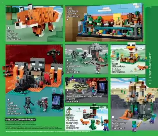 Lego Flugblatt Seite 91: LEGO Reise durch Nether und Endportal €14,99, Minecraft Der Fuchs €44,99