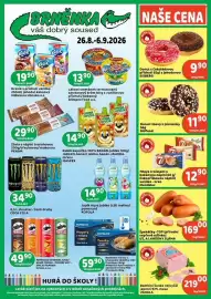 Brněnka leták Strana 1: Bidfood Donut tmavý s písmenky €11,90, Bambini šunka €219,00