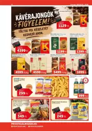 PRIVÁT akciós újság hét 36 Oldal 4: Floriol olaj €999,00, Eduscho kávé €1.399,00